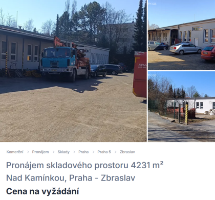 Pronájem haly